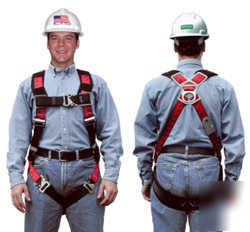 Msa technacurv full body harness with qwik-fit buckles