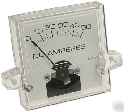 New 50A 50 amp dc ammeter panel mount meter/gauge #158