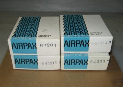 New lot of 4 - airpax volt meter 64201