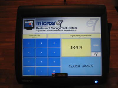 New micros workstation 5 WS5 E7 point of sale pos
