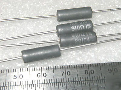910 ohm 1% @ 3W wirewound trw power resistors (25 pcs)