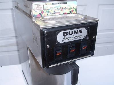 Bunn model s commercial coffee maker 3 warmer pourover