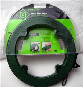 Greenlee 50' fish tape 438-5H pipe bending cable puller