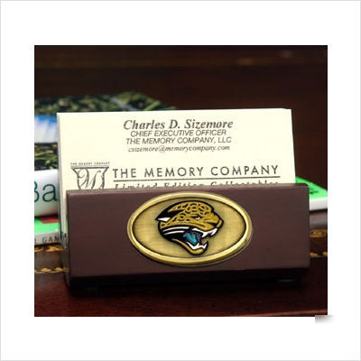 Jacksonville jaguars business card holder