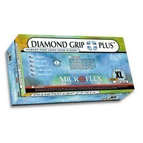 Microflex diamond grip plus powder free gloves 100 lrg