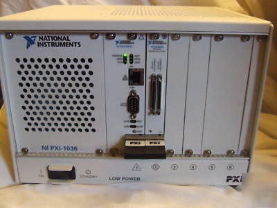 National instruments pxi-1036 chassis with cards