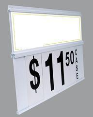 Spiral price sign holder 30X19 retail display board 15