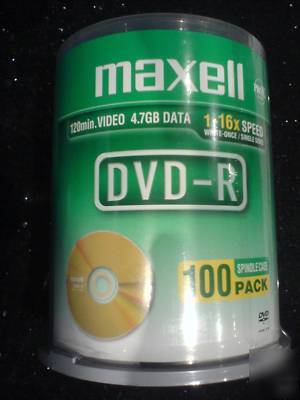100 maxell dvd-r-16X spindle - cheapest on ebay 