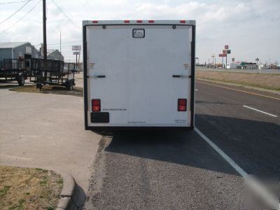 16FT 7X16 7 x 16 enclosed v-nose cargo trailer texas 
