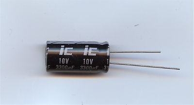 3300UF 10V 105 deg / radialytic capacitor / 10 pieces