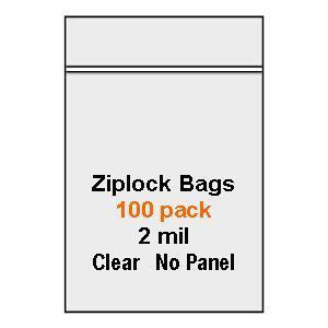 4 x 6 ziplock bags clear small zip lock 2 mil 100 pack