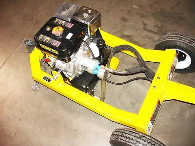 Champion 9HP trailer mounted hydraulic earth auger