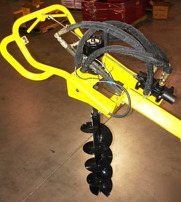 Champion 9HP trailer mounted hydraulic earth auger