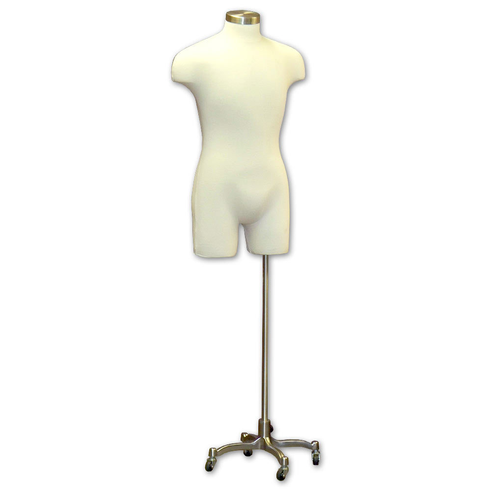 Jersey cover form mannequin adult male torso w stand