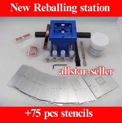New bga reballing station +75 pcs stencil template kits