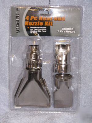 Heat gun nozzle kit - shrink tubing wrapping embossing