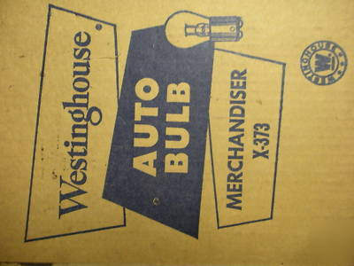 Vintage westinghouse auto bulb merchandiser in boxx-373