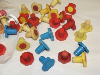 19/22 C19 plastic stoppers for jointed glassware PK5