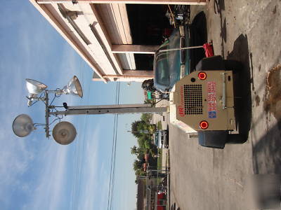 2007 ingersoll rand diesel light tower generator 339 hr