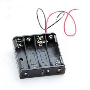 1 pcs 4X aaa battery holder box 6V case lead [ES01]