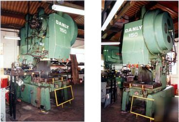150 ton obi-g danly o.b.i. single geared press
