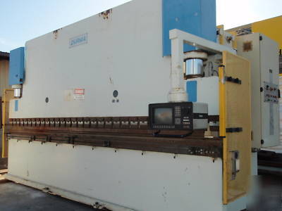 20' durma cnc 330 ton hyd. press brake, yr 2000