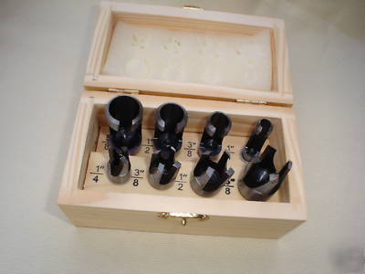 8PC wood plug cutter set ( wood working craft tools )
