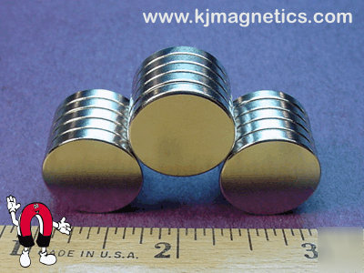 15 incredible neodymium disc magnets 3/4X1/8