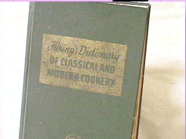'58/hering's dictionary of classical and modern cookery