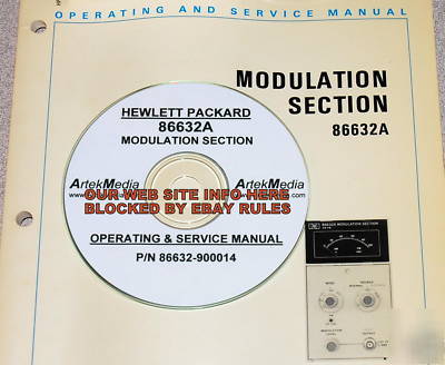 Hp 86632A modulation module ops & service manual 