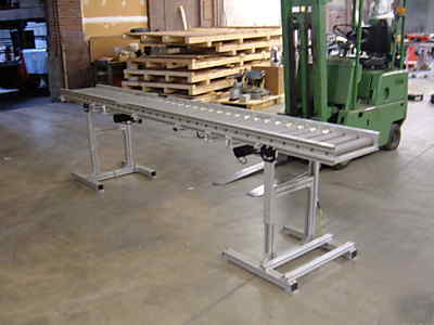Motorized roller conveyor 11.5 ft long x 15.5