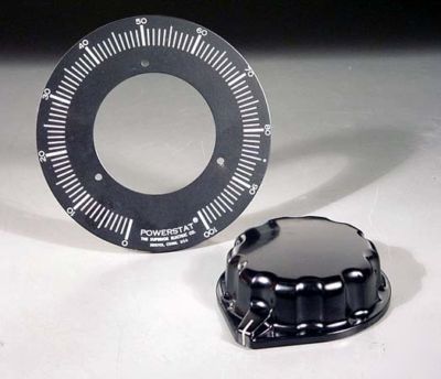 New variac powerstat dial plate & bakelite pointer knob