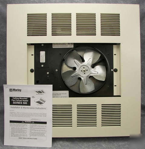 Qmark/marley CDF558 fan forced 2X2 400FT ceiling heater