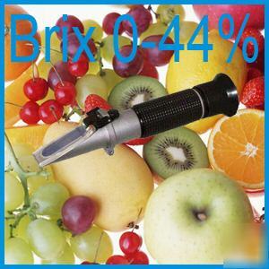 Refractometer 0-190Â°oe 0-38 kmw 0-44% brix+ 50 pipettes