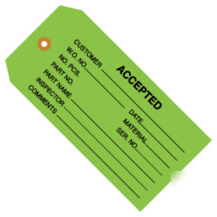 Shoplet select accepted green inspection tags 4 34 x 2