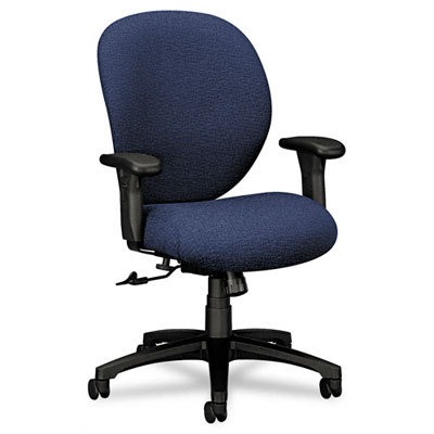 Unanims 24HR task sers mid-back chair, navy blue fabric
