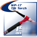 Weldcraft wp-17 tig torch package - 1-piece 12.5' cable