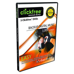 New clickfree dvd music backup - 3 pack 2003-1000-100