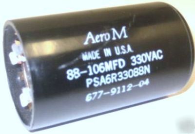 Aero m PSA6R33088N capacitor 88-106 mfd uf 330VAC
