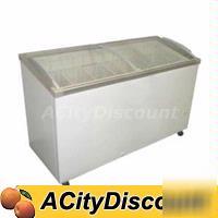 Fricon chest freezer 14.1 cuft w/ angle curve glass top