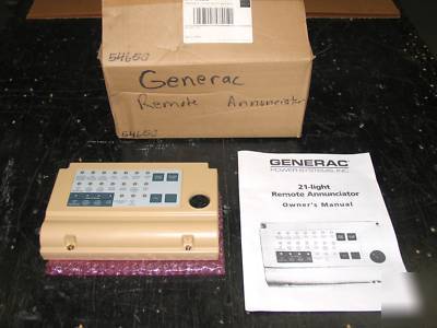 Generac generator remote display annunciator monitor 21