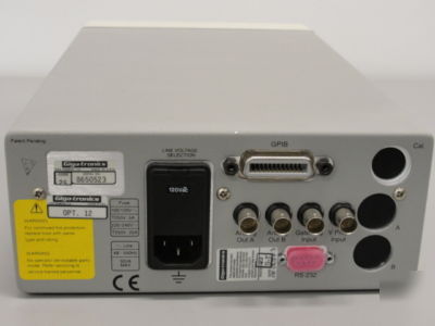 Gigatronics 8652A universal power meter w/ option 12 