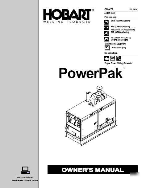 Hobart powerpak owners manual