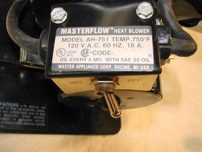 Masterflow ah-751 heat gun blower continuous heavy duty