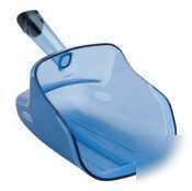 New ergo safe transparent blue scoop with handle