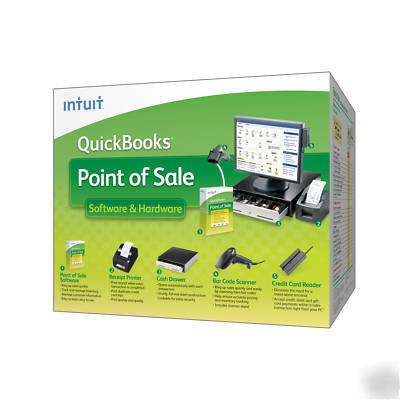 New quickbooks point of sale pro 9.0 w/hardware 