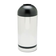 Safco reflections open top dome waste receptacle