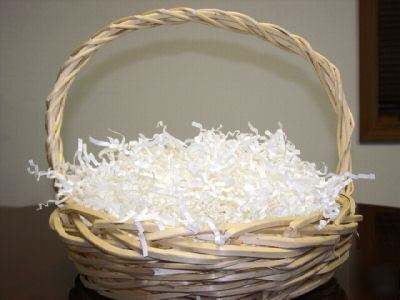 40# cc decorative basket/bag shred filler, white