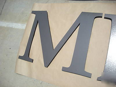 Any 24 inch metal sign letter 1/8 inch thick painted
