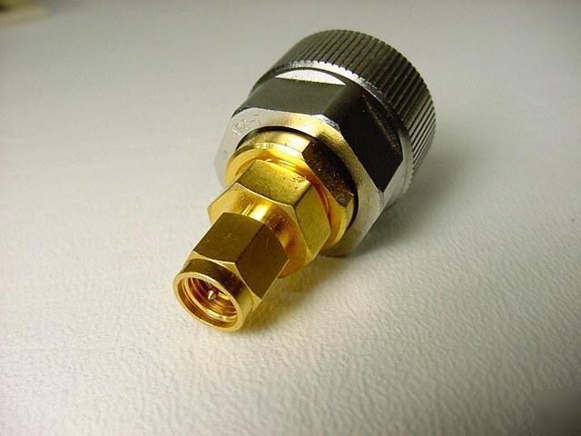 Apc-7 to gold 3.5MM-male coaxial adapter connector